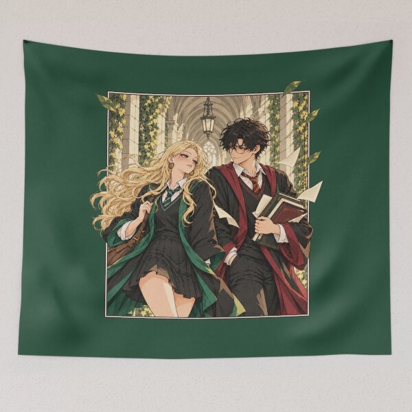 Item preview, Trouble is looking good on you - Harry and Carina Malfoy Fan Art designed and sold by Coloor.