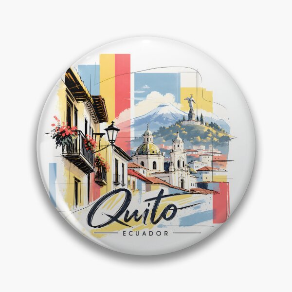Item preview, Quito Ecuador: Colorful Andean Cityscape designed and sold by EdwinkOne.