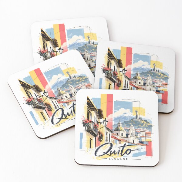 Item preview, Quito Ecuador: Colorful Andean Cityscape designed and sold by EdwinkOne.