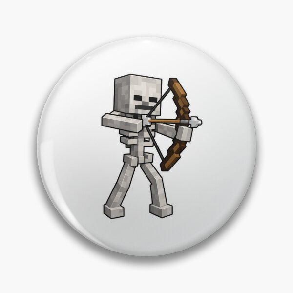 Item preview, Cute Blocky Skeleton Archer Sticker Art designed and sold by SoaresAsafe.