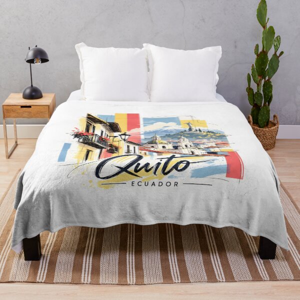 Item preview, Quito Ecuador: Colorful Andean Cityscape designed and sold by EdwinkOne.
