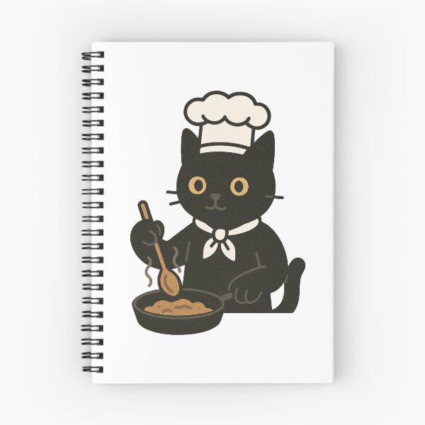 Item preview, Cute Black Cat Chef Cooking, Funny Cat Lover Gift, Kitchen Decor for Chefs and Foodies designed and sold by Greemo03.