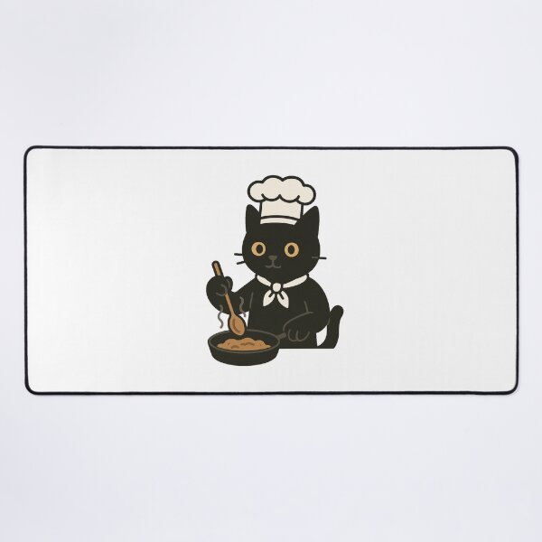 Item preview, Cute Black Cat Chef Cooking, Funny Cat Lover Gift, Kitchen Decor for Chefs and Foodies designed and sold by Greemo03.