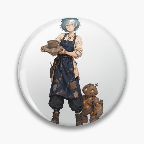 Item preview, Clay Golem Potter Original Anime Art designed and sold by AnimeOrbit.