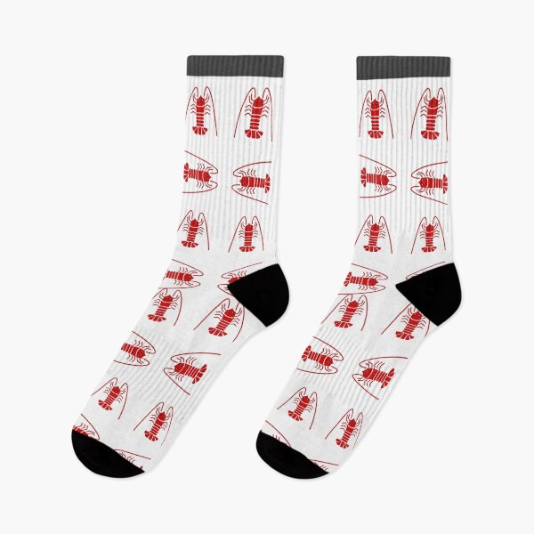 Item preview, Red Lobster Nautical Pattern designed and sold by Sock Garden.