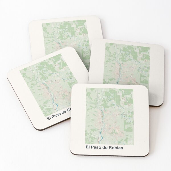 Item preview, El Paso de Robles Minimalistic Map Art designed and sold by MapsNerd.