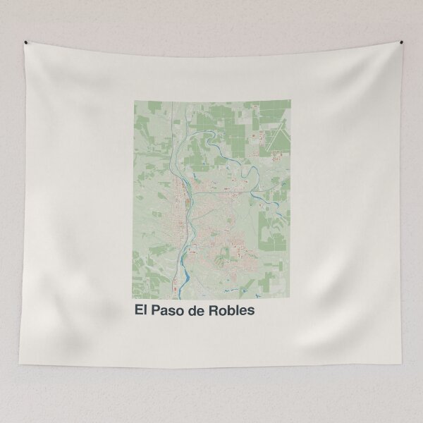 Item preview, El Paso de Robles Minimalistic Map Art designed and sold by MapsNerd.