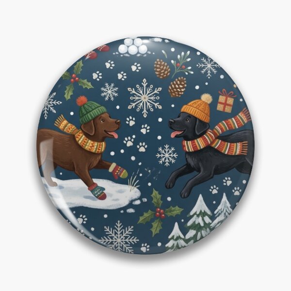 Item preview, Farmers Playing in the Christmas Snow designed and sold by Goodthingstree.