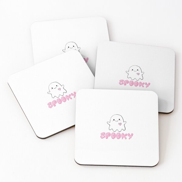 Item preview, Cute Pink Ghost Spooky Pastel Halloween Heart Doodle designed and sold by By The Moon.