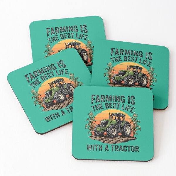 Item preview, Farming Is The Best Life With A Tractor Vintage Sunset designed and sold by MyHappyArtShop.