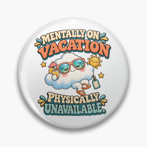 Item preview, Mentally on Vacation Cloud designed and sold by Flamocha.