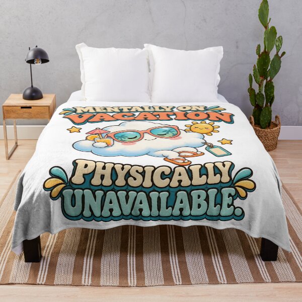 Item preview, Mentally on Vacation Cloud designed and sold by Flamocha.