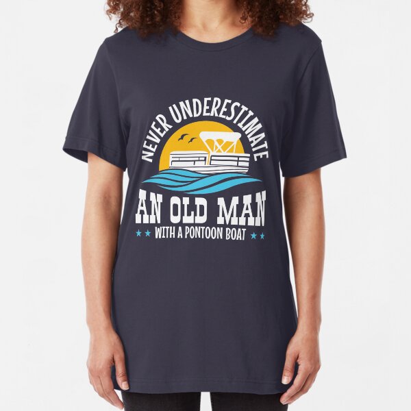 Island Jay The Pontoon Boat is My Happy Place Long Sleeve T-Shirt