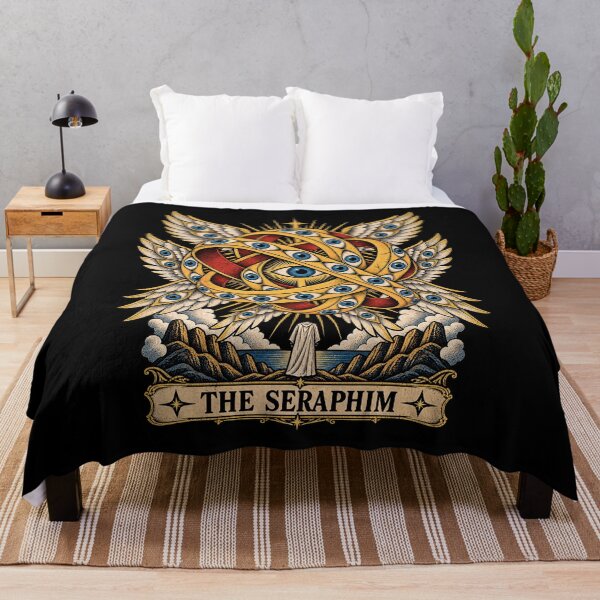 Item preview, The Seraphim Eye Design with Wings and Clouds designed and sold by rafaeltto.