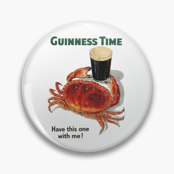 Item preview, Dark Stout Crab Pub Humor Illustration designed and sold by MaremmaStudio.