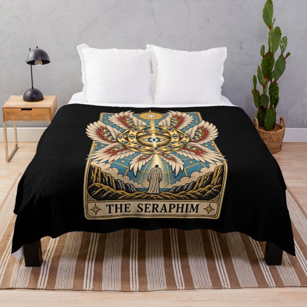 Item preview, Mystical Seraphim with All-Seeing Eyes Design designed and sold by rafaeltto.