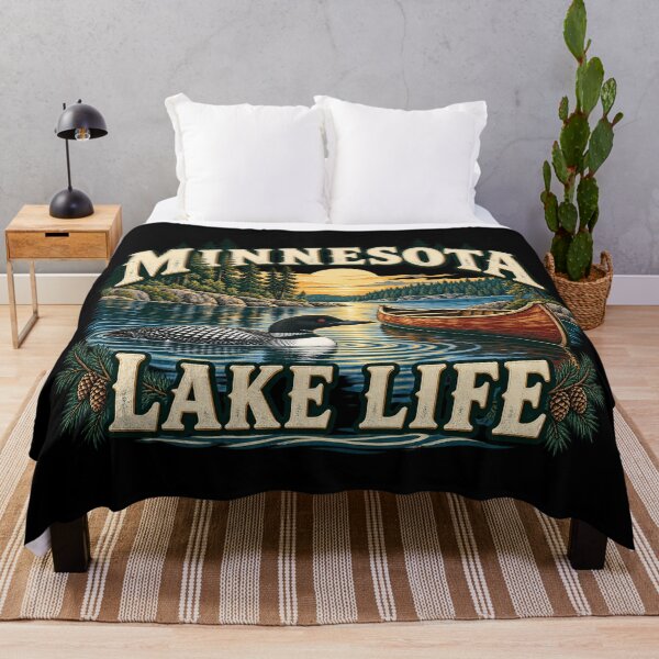 Item preview, Minnesota Lake Life Loon and Canoe designed and sold by Side Quest Co..