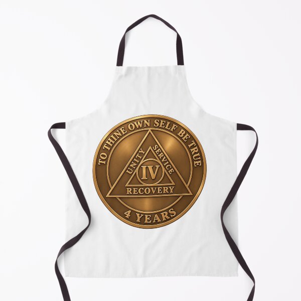 Item preview, 4 Years Sober – AA Medallion Sobriety Birthday Gift designed and sold by TodayIWokeUp.