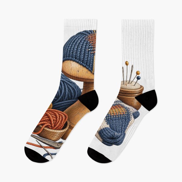 Item preview, Darning Mushroom and Yarn – Visible Mending Illustration designed and sold by Xnuery.