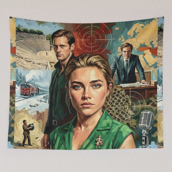 Item preview, The Little Drummer Girl Spy Thriller Fine Art Tribute designed and sold by Art's Diner.