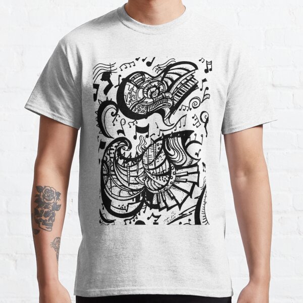 Piano Fire by Frank Louis Allen Classic T-Shirt