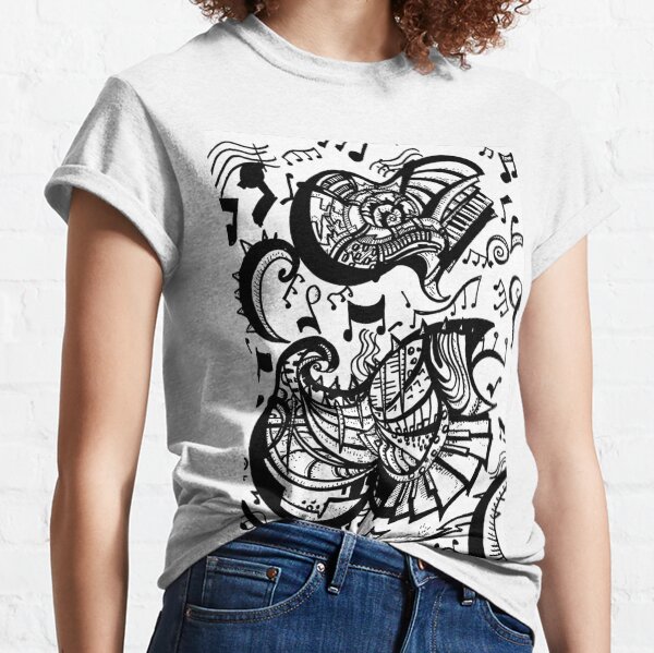 Piano Fire by Frank Louis Allen Classic T-Shirt