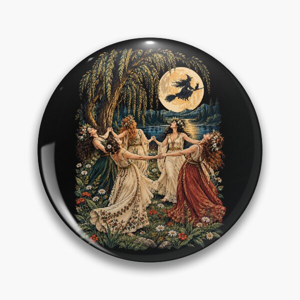 Item preview,  Dancing Forest Witches Willow Moonlit Lake designed and sold by TeeARTHY.