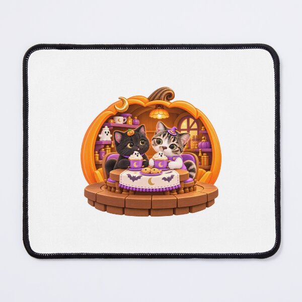 Item preview, Ggomani and Black Cat Friend Sharing Halloween Cafe Drinks designed and sold by haewamal.