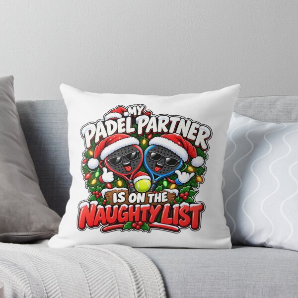 Item preview, My Padel Partner Is On The Naughty List Funny Padel Christmas designed and sold by WeirdlyMild.
