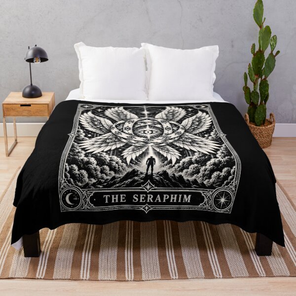 Item preview, Mystical Seraphim with Eyes and Wings Design designed and sold by rafaeltto.