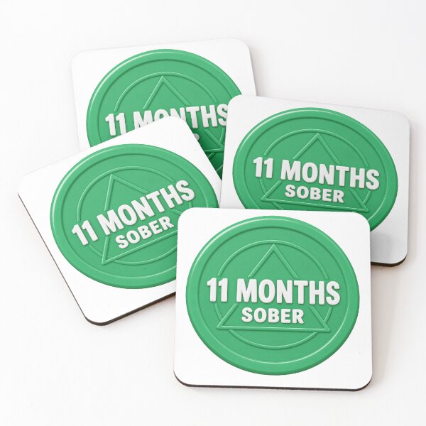 Item preview, 11 Months Sober – Sobriety Chip Milestone Gift designed and sold by TodayIWokeUp.