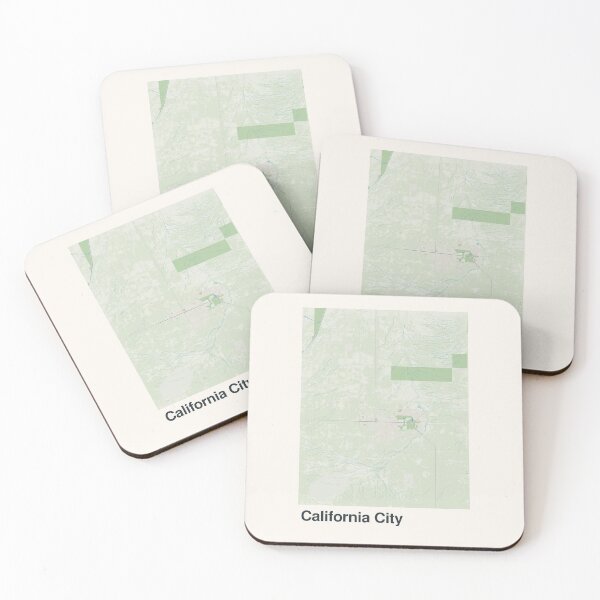Item preview, California City Minimalistic Map Art designed and sold by MapsNerd.