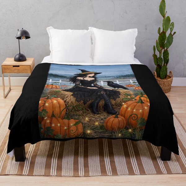 Item preview, The Witch and Her Raven Resting on a seat of Straw designed and sold by DibujandoPorfa.