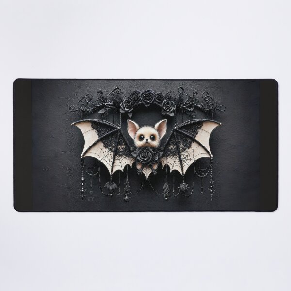 Item preview, Cute Bat with Black Roses designed and sold by JacquiTaylorArt.
