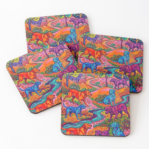 Item preview, Farmers in Expressionist Colorful Landscape designed and sold by Goodthingstree.