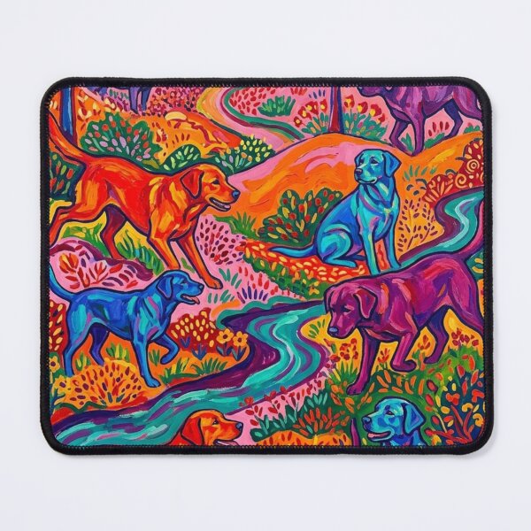 Item preview, Farmers in Expressionist Colorful Landscape designed and sold by Goodthingstree.