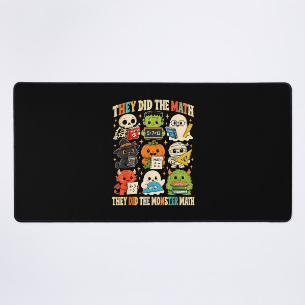 Item preview, Cute Halloween Monsters Learning Math Together designed and sold by DaphoLatara.