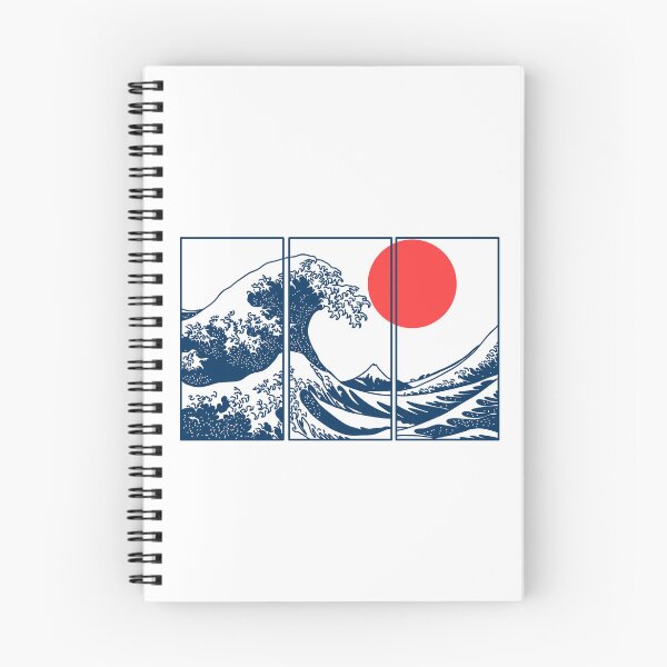 Item preview, Hokkaido Wave Vintage Japanese Style Art designed and sold by AdelDigitalArts.
