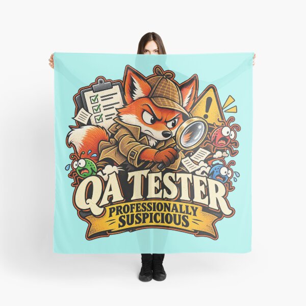 Item preview, QA Tester Professionally Suspicious - Funny Fox Detective designed and sold by Ink and Wink.