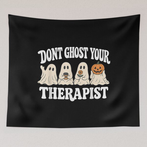 Item preview, Cute Halloween Ghosts with Therapy Humor designed and sold by DaphoLatara.