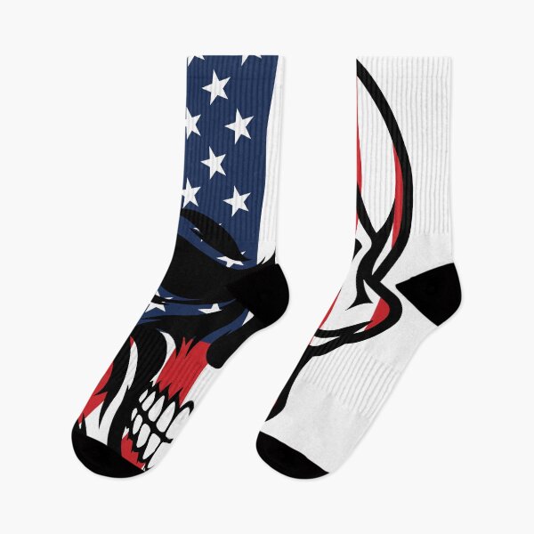 Item preview, American Flag Skull - Patriotic Skeleton Skull designed and sold by Marshallamoakohene.