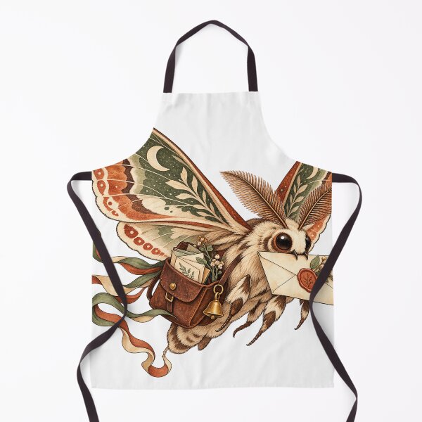 Item preview, Moth Carrying a Night Letter – Snail Mail Illustration designed and sold by Xnuery.