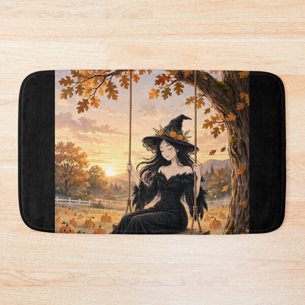 Item preview, The Witch Swinging on a Swing at Sunset. designed and sold by DibujandoPorfa.