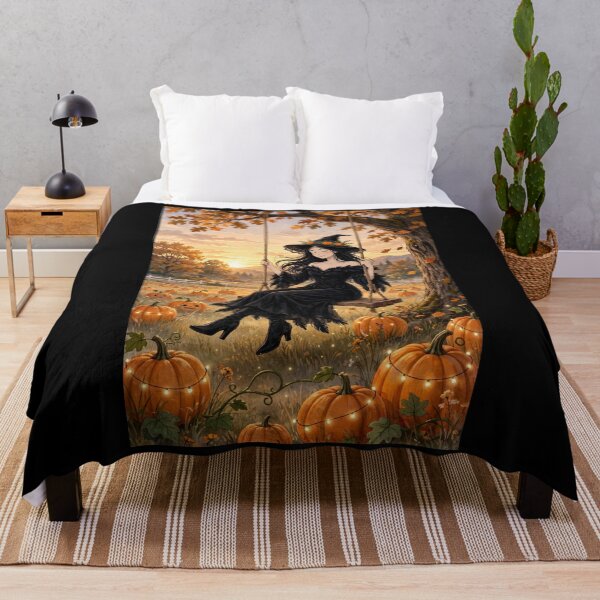 Item preview, The Witch Swinging on a Swing at Sunset. designed and sold by DibujandoPorfa.