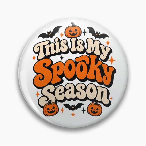 Item preview, This Is My Spooky Season – Retro Halloween Pumpkins and Bats designed and sold by OB-Store.