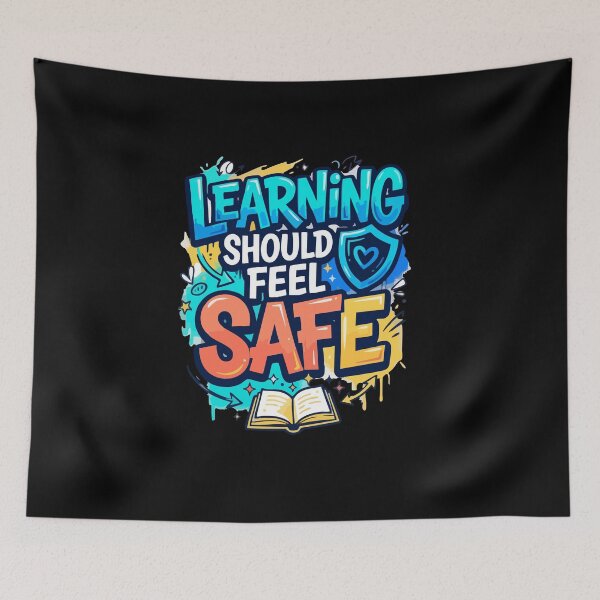Item preview, Learning Should Feel Safe Education Graffiti Art Oregon School designed and sold by AmeliaShirts.