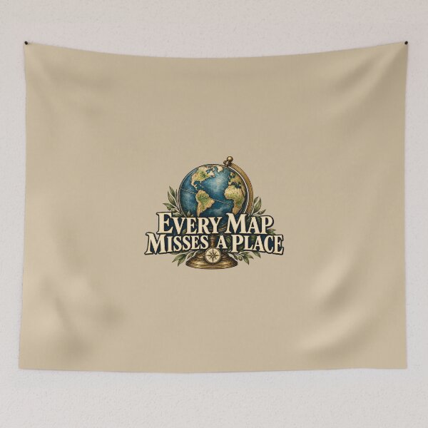Item preview, Every Map Misses a Place — Antique Globe designed and sold by VioVibe.