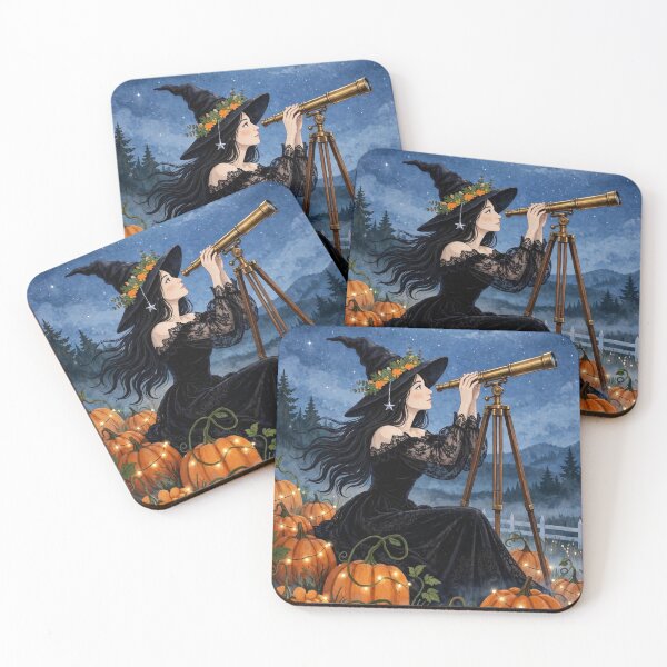 Item preview, The Witch Gazing at the Stars. designed and sold by DibujandoPorfa.