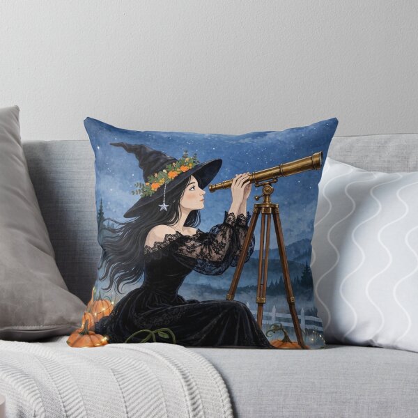 Item preview, The Witch Gazing at the Stars. designed and sold by DibujandoPorfa.