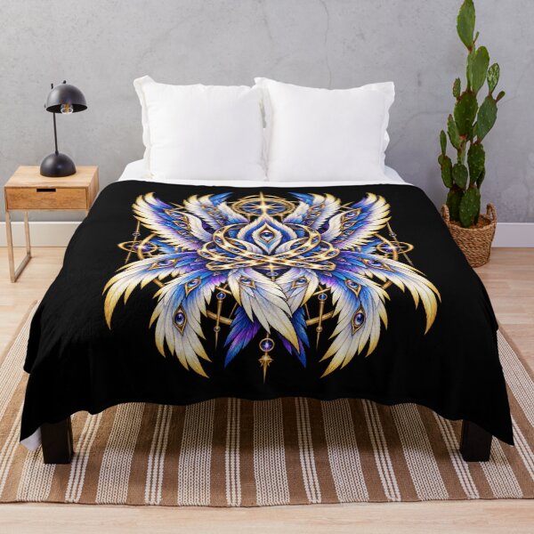 Item preview, Seraphim Angel Feather Mandala Design designed and sold by rafaeltto.